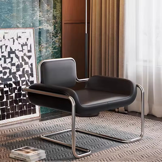 Leather accent chair